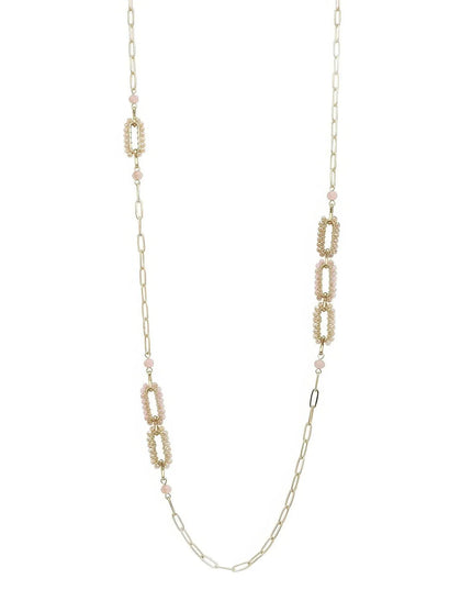 Beaded Link Stationary Necklace - ShopEasier