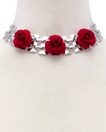 Sodajo Flower Metal Necklace - ShopEasier