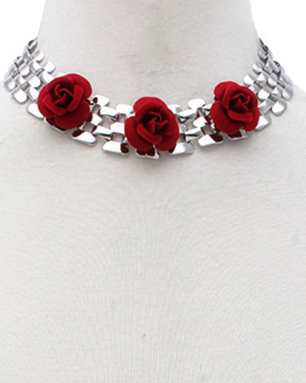 Sodajo Flower Metal Necklace - ShopEasier