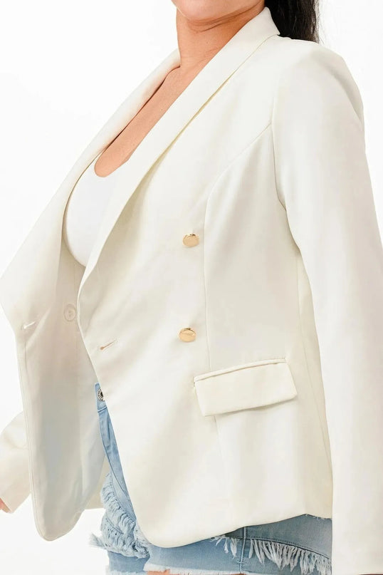 Double Breasted Blazer Jacket - ShopEasier