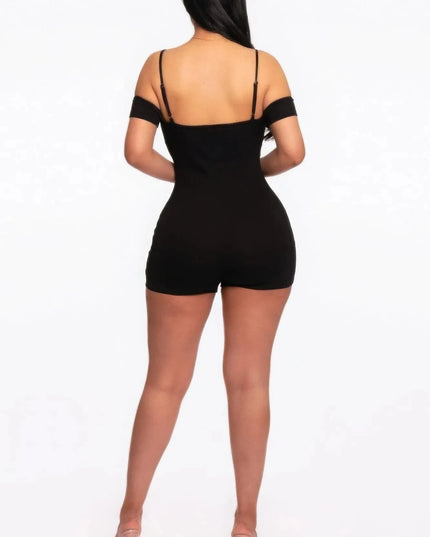 Infinity Off-shoulder Knitted Rompers - ShopEasier