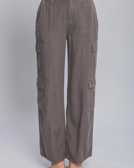 Full-length Tencel Pants With Cargo Pockets - ShopEasier