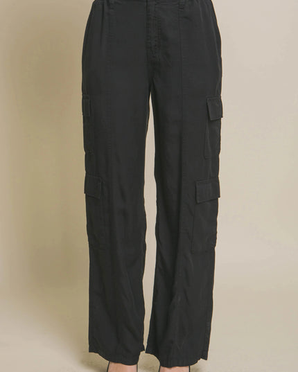 Full-length Tencel Pants With Cargo Pockets - ShopEasier