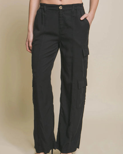 Full-length Tencel Pants With Cargo Pockets - ShopEasier