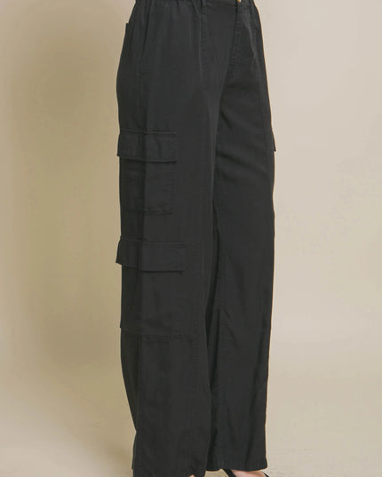 Full-length Tencel Pants With Cargo Pockets - ShopEasier