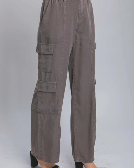 Full-length Tencel Pants With Cargo Pockets - ShopEasier