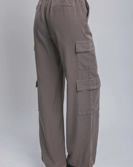 Full-length Tencel Pants With Cargo Pockets - ShopEasier