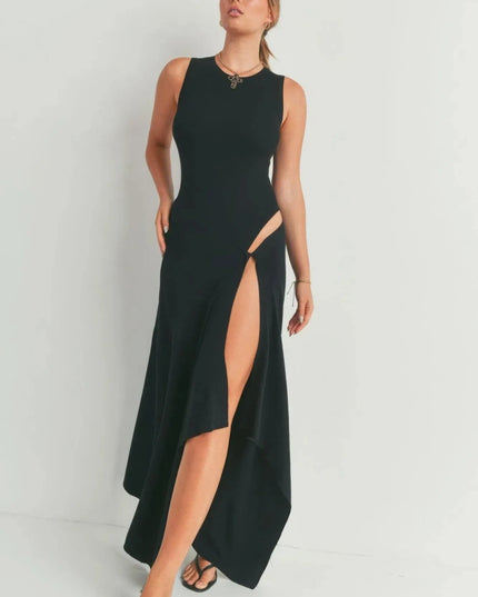 Maxi Dress With Slit - ShopEasier