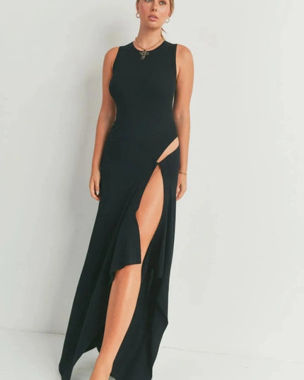 Maxi Dress With Slit - ShopEasier