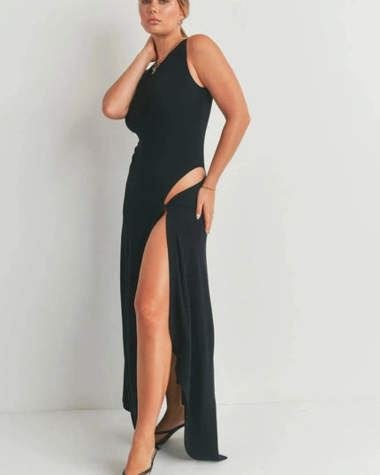 Maxi Dress With Slit - ShopEasier