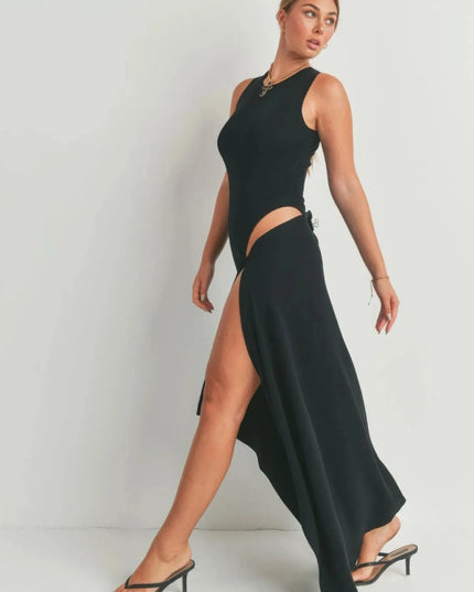 Maxi Dress With Slit - ShopEasier