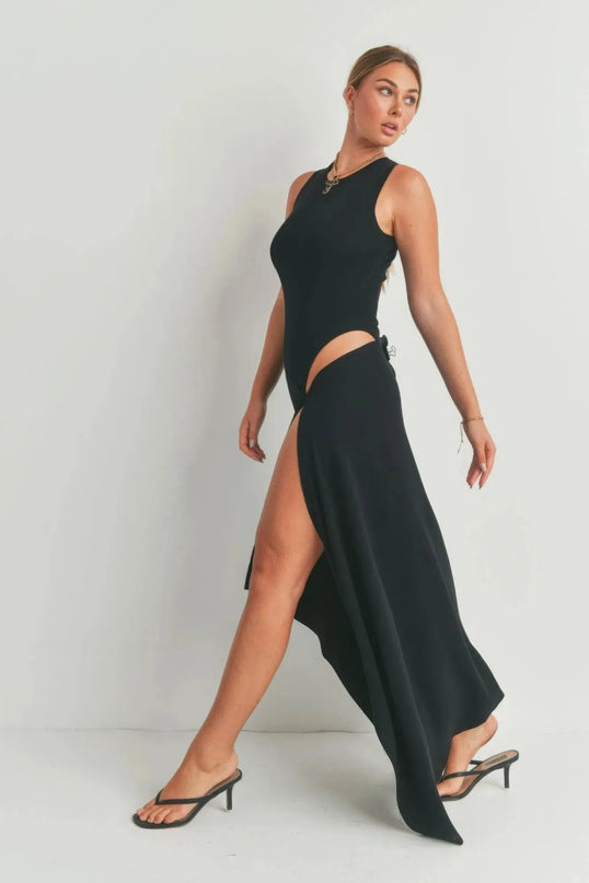 Maxi Dress With Slit - ShopEasier