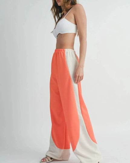 Two Toned Wide Leg Pants - ShopEasier