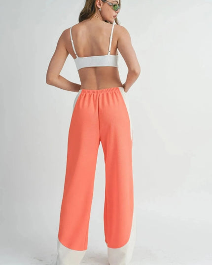 Two Toned Wide Leg Pants - ShopEasier