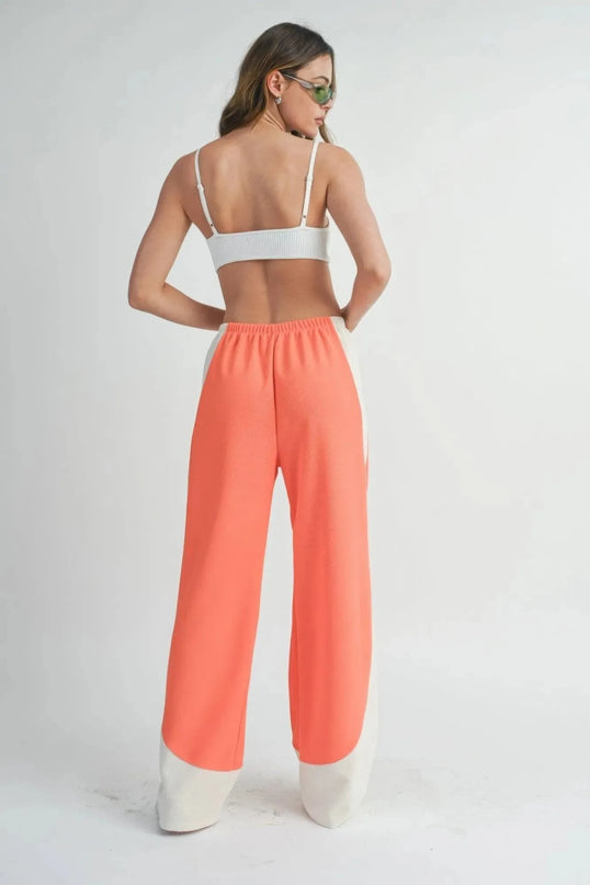 Two Toned Wide Leg Pants - ShopEasier