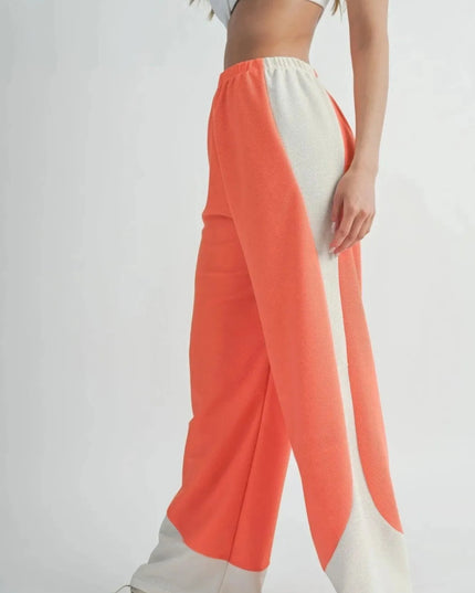 Two Toned Wide Leg Pants - ShopEasier