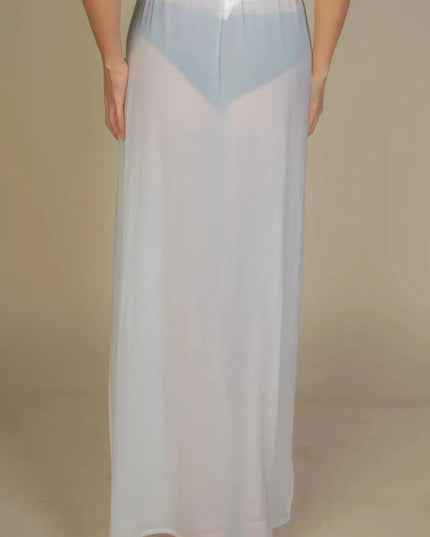 High Split Mesh Sheer Maxi Skirt - ShopEasier