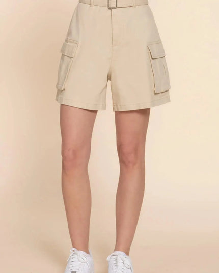 Belted Cargo Shorts - ShopEasier