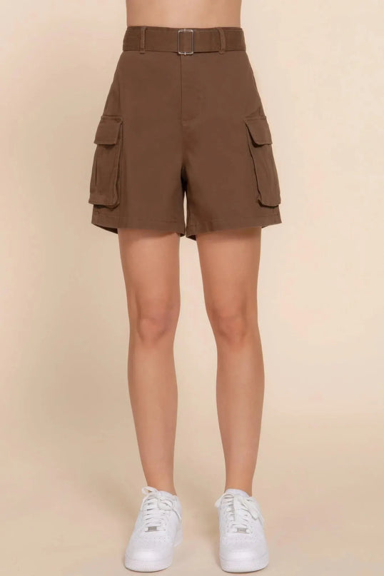 Belted Cargo Shorts - ShopEasier