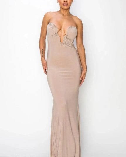 Glitter Ity Tube Maxi Dress - ShopEasier