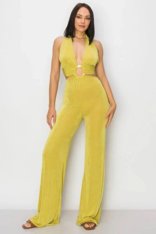 Olid Slinky Wide Legs Jumpsuit - ShopEasier