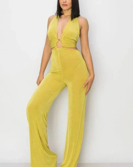 Olid Slinky Wide Legs Jumpsuit - ShopEasier