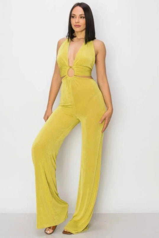 Olid Slinky Wide Legs Jumpsuit - ShopEasier