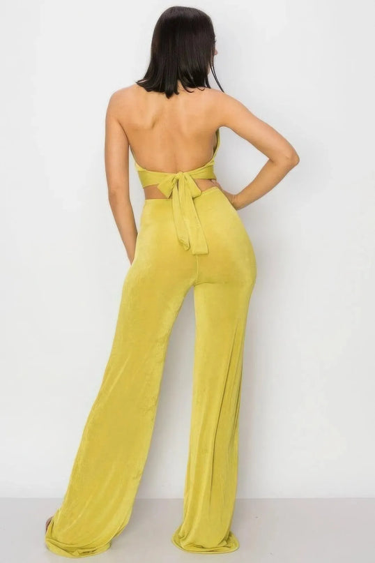 Olid Slinky Wide Legs Jumpsuit - ShopEasier