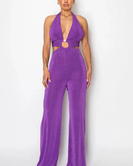 Olid Slinky Wide Legs Jumpsuit - ShopEasier