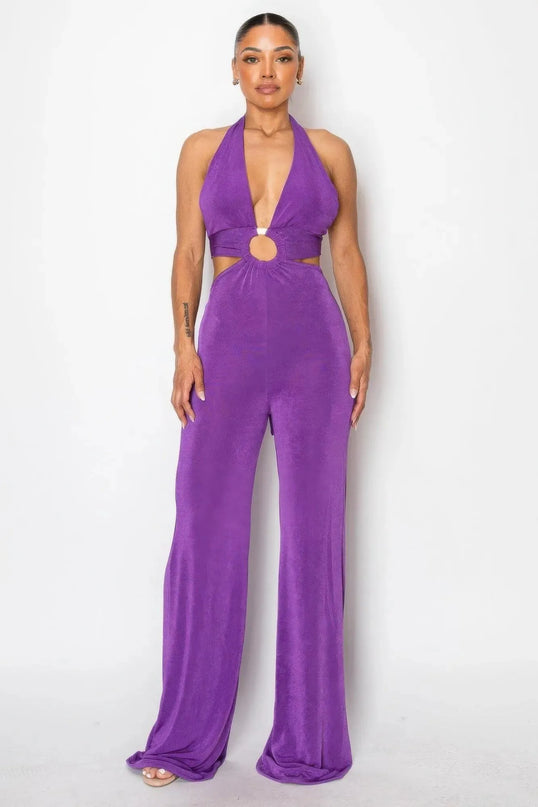 Olid Slinky Wide Legs Jumpsuit - ShopEasier