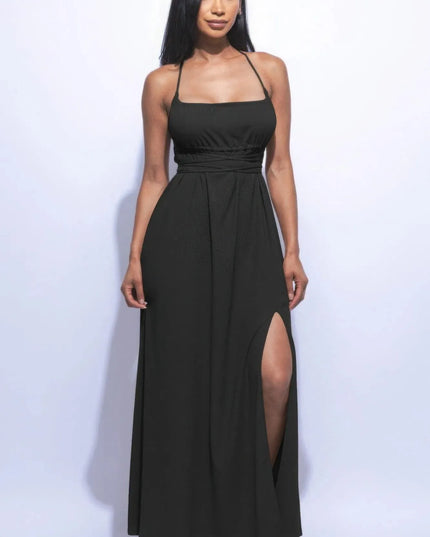 Side Slit Maxi Dress - ShopEasier