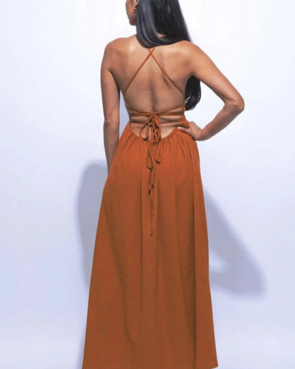 Side Slit Maxi Dress - ShopEasier