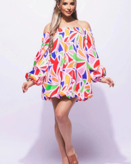 Off Shoulder Bubble Dress - ShopEasier