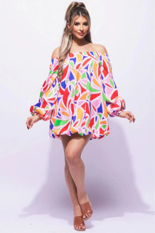 Off Shoulder Bubble Dress - ShopEasier