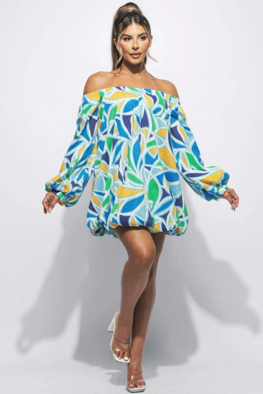 Off Shoulder Bubble Dress - ShopEasier