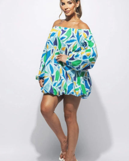 Off Shoulder Bubble Dress - ShopEasier