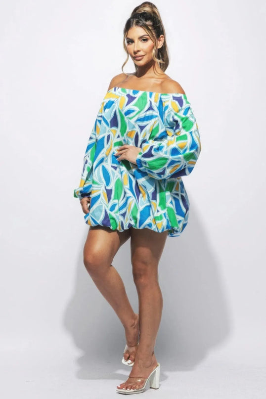 Off Shoulder Bubble Dress - ShopEasier