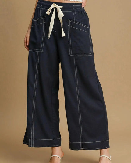 Wide Leg Pull On Pants - ShopEasier