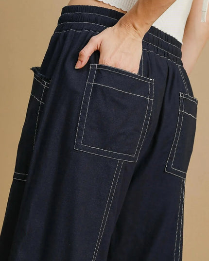 Wide Leg Pull On Pants - ShopEasier