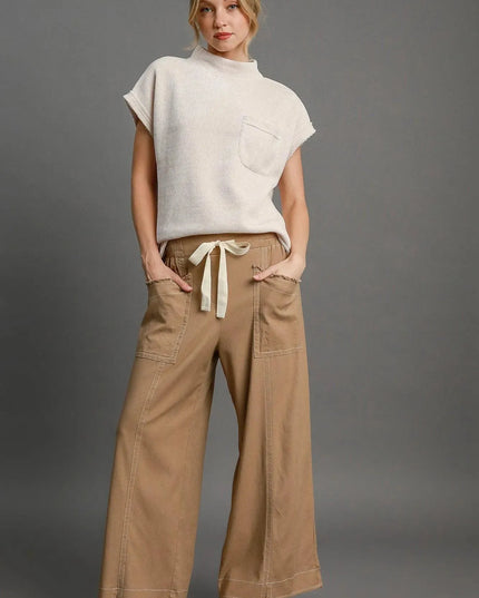 Wide Leg Pull On Pants - ShopEasier