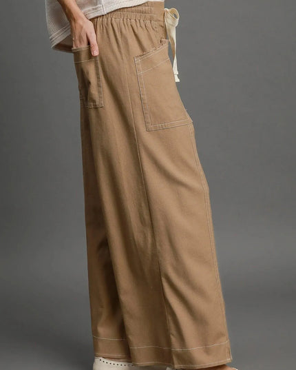 Wide Leg Pull On Pants - ShopEasier