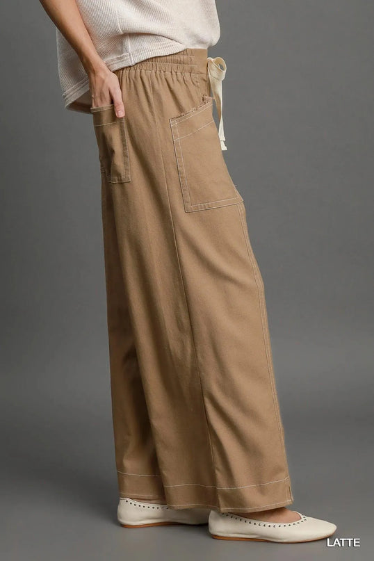 Wide Leg Pull On Pants - ShopEasier