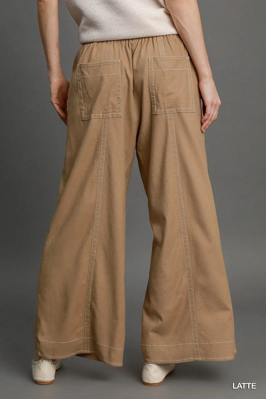 Wide Leg Pull On Pants - ShopEasier