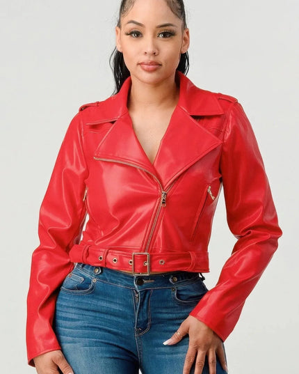 Pu Leather Jacket - ShopEasier