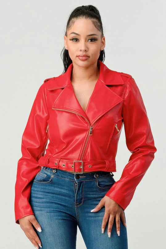 Pu Leather Jacket - ShopEasier