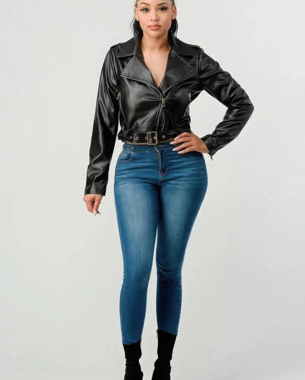 Pu Leather Jacket - ShopEasier