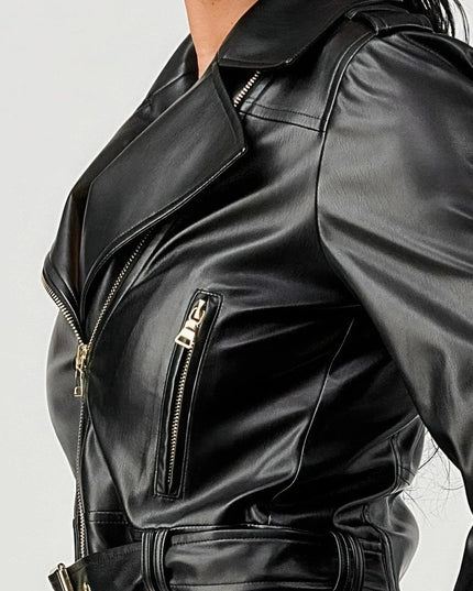 Pu Leather Jacket - ShopEasier