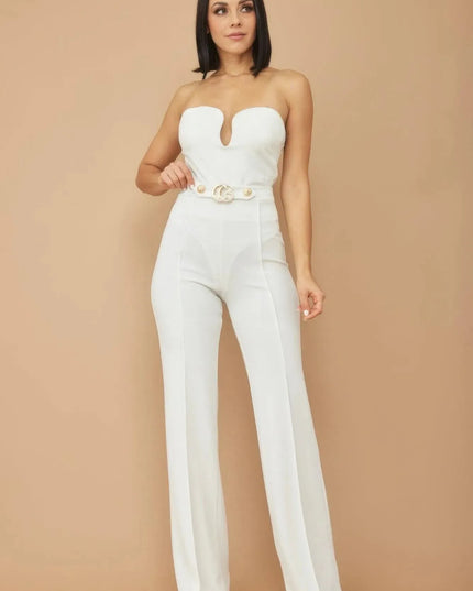 Cg Buckle And Button Detail Pants - ShopEasier