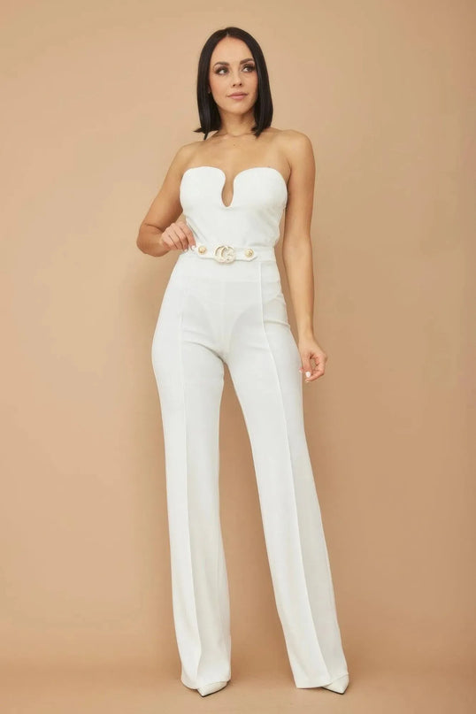 Cg Buckle And Button Detail Pants - ShopEasier