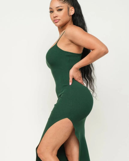 Side Slit Cami Dress - ShopEasier